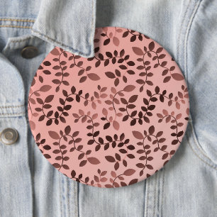 Leaves Pattern 11 6 Inch Round Button