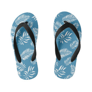 Leaves Pattern 13 Kid's Flip Flops