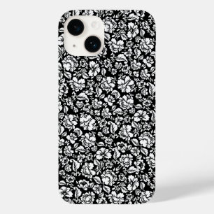 Leaves pattern 14b. black BG Case-Mate iPhone 14 Case