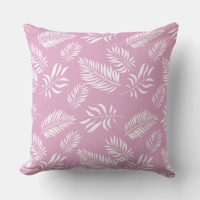 Leaves Pattern 15 Throw Pillow (Front)