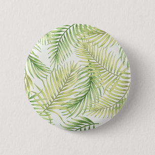 Leaves pattern 2 inch round button