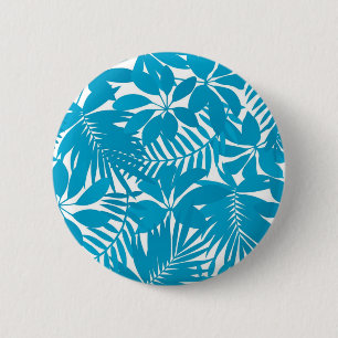 Leaves pattern 2 inch round button