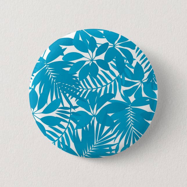 Leaves pattern 2 inch round button (Front)