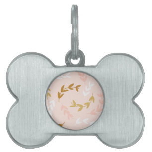 Leaves Pattern 4 Pet ID Tag