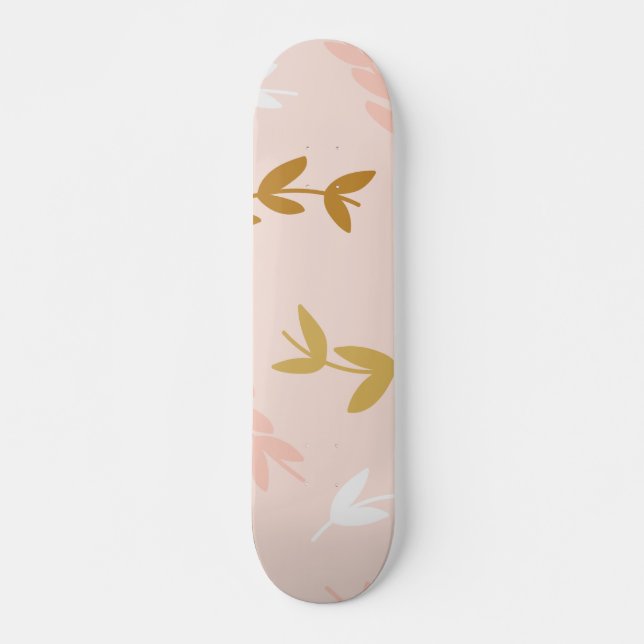 Leaves Pattern 4 Skateboard (Front)