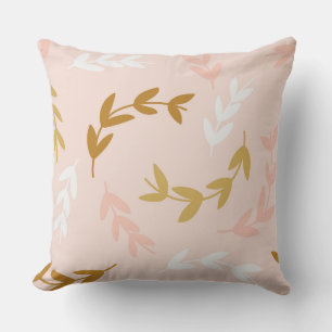 Leaves Pattern 4 Throw Pillow
