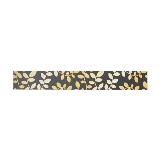 Leaves Pattern 5 Wrap Around Label (Individual)