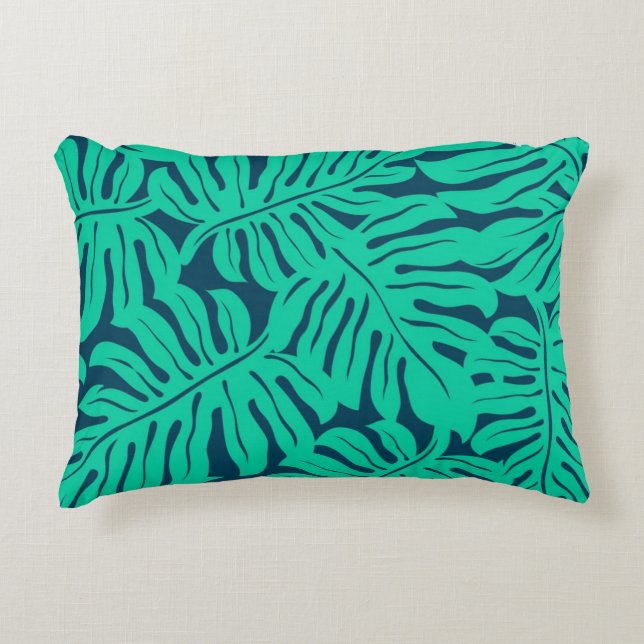 Leaves pattern accent pillow (Front)