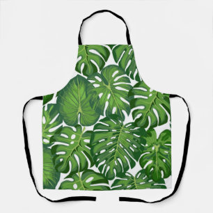 Leaves pattern apron