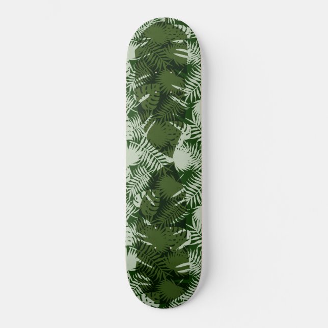 leaves pattern banana leaves design  skateboard (Front)
