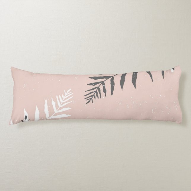 Leaves pattern body pillow (Front)