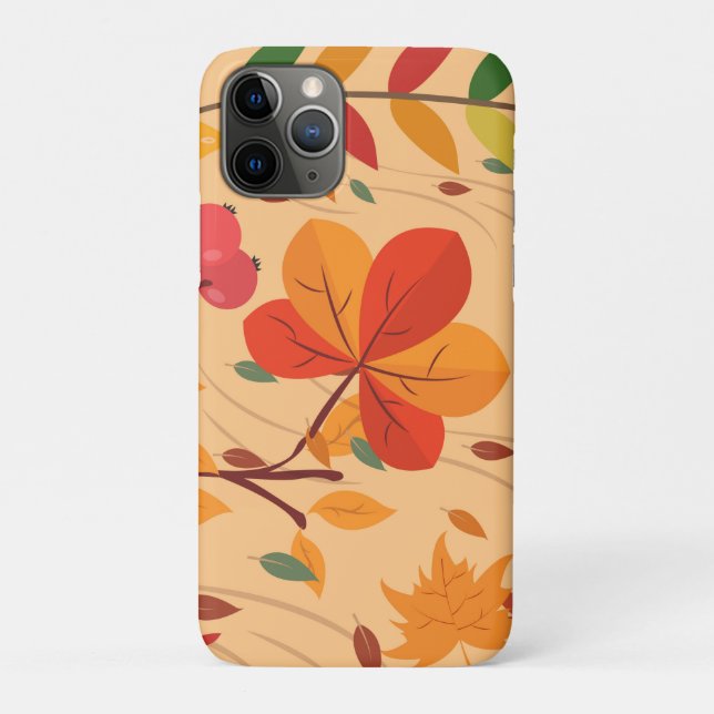 Leaves Pattern Case-Mate iPhone Case (Back)
