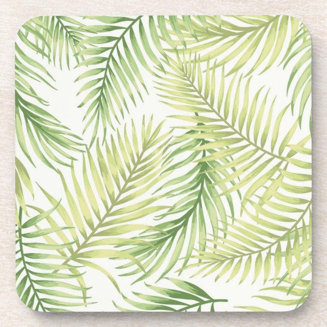 Leaves pattern coaster (Front)