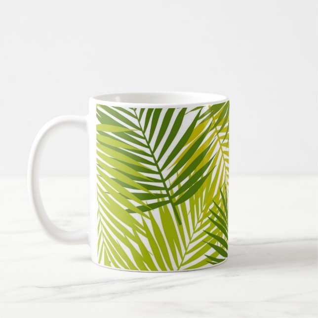 Leaves pattern coffee mug (Left)
