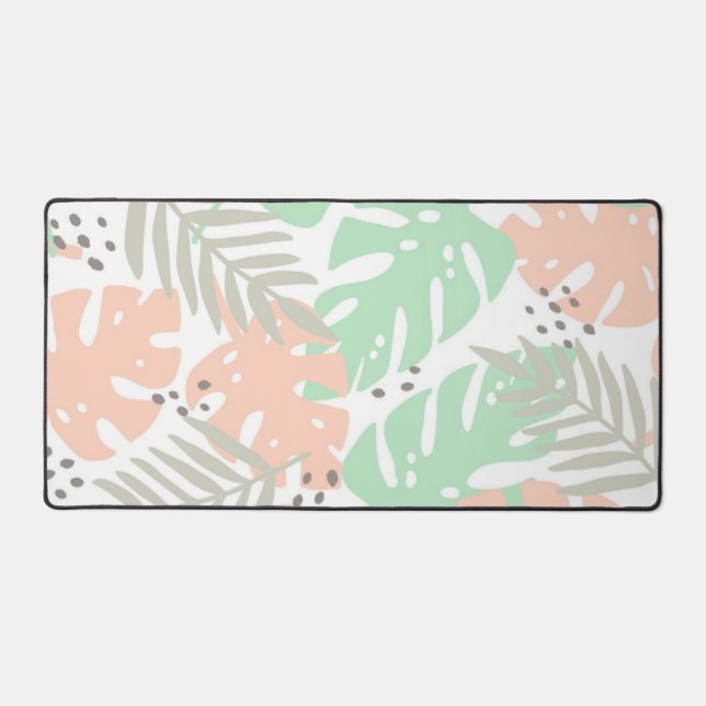 Leaves pattern desk mat (Front)