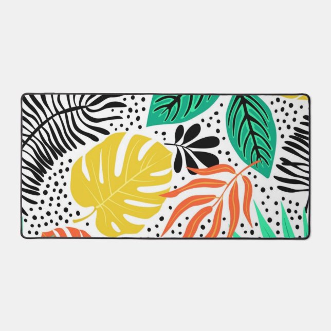 Leaves pattern desk mat (Front)