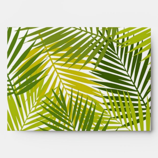 Leaves pattern envelope (Front)