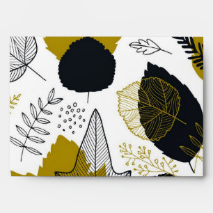 Leaves pattern envelope