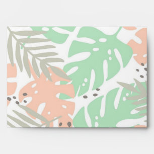 Leaves pattern envelope