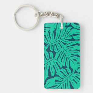 Leaves pattern keychain