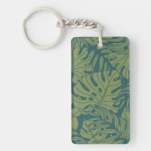 Leaves pattern keychain