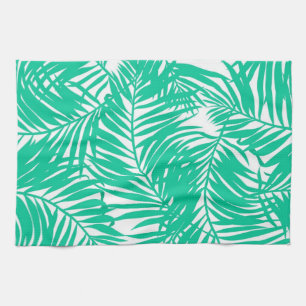 Leaves pattern kitchen towel