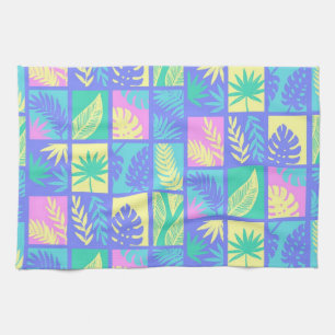 Leaves pattern kitchen towel