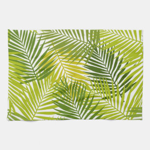 Leaves pattern kitchen towel