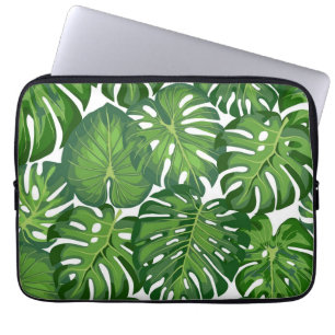 Leaves pattern laptop sleeve