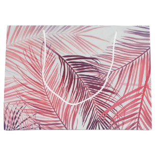 Leaves pattern large gift bag