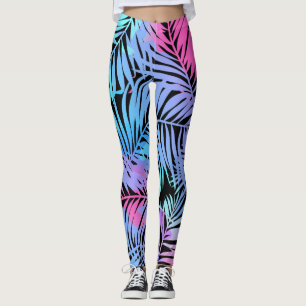 Leaves pattern leggings