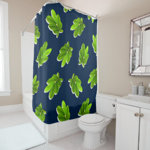 Leaves Pattern of the Tropics Shower Curtain