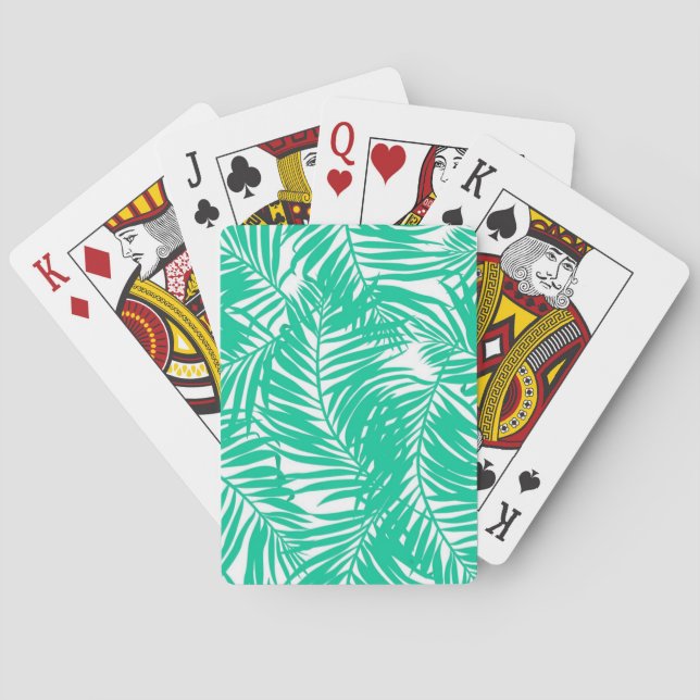 Leaves pattern playing cards (Back)