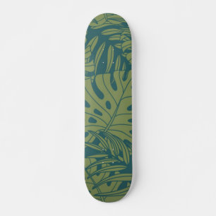 Leaves pattern skateboard