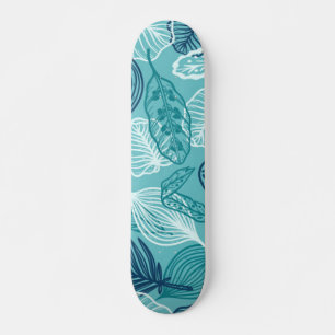 Leaves pattern skateboard