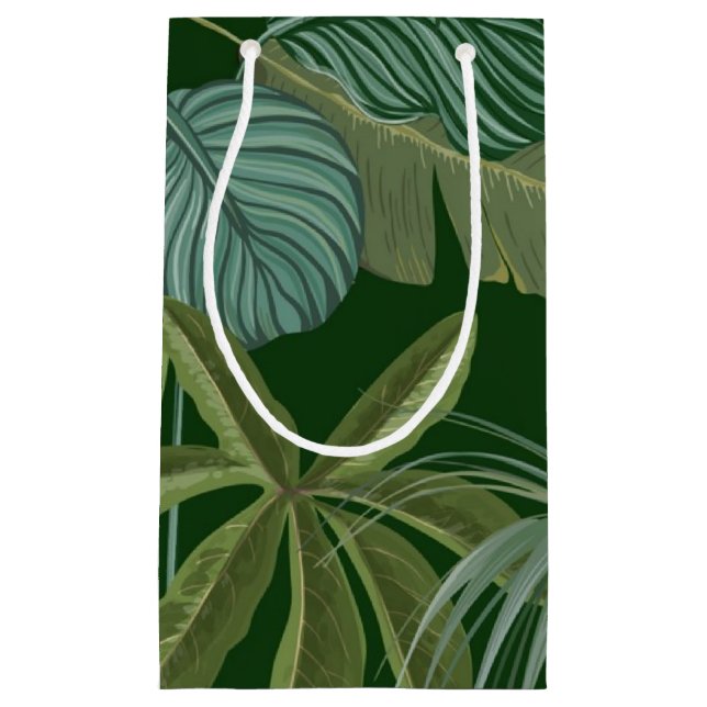 Leaves pattern small gift bag (Front)