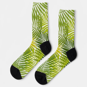 Leaves pattern socks