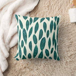 Leaves Pattern Throw Pillow