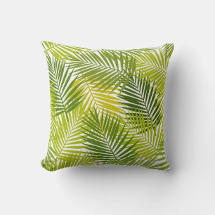 Leaves pattern throw pillow
