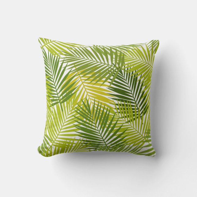 Leaves pattern throw pillow (Front)