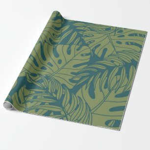 Leaves pattern wrapping paper