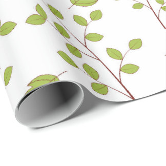 Leaves pattern wrapping paper