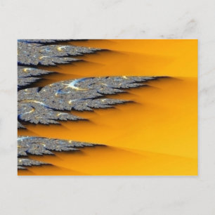 leaves postcard