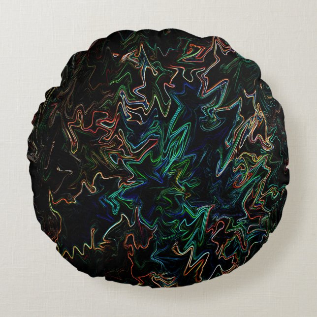 Leaves...... Round Pillow (Front)