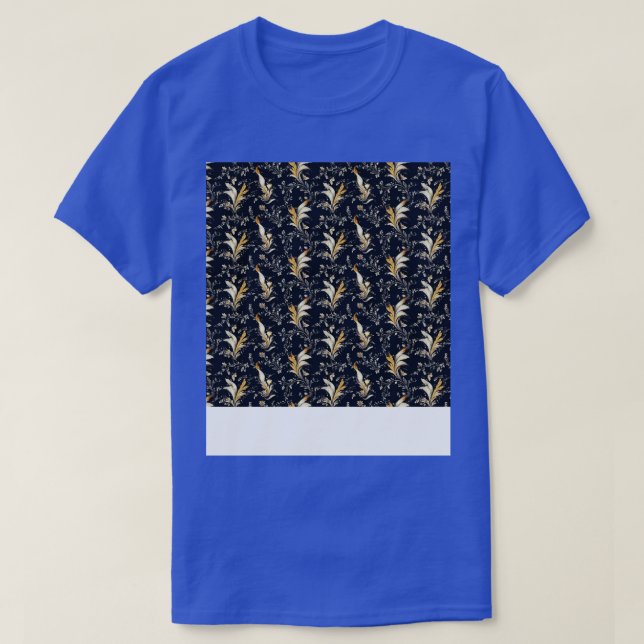 Leaves Seamless Pattern Foliage Leaf Plant Botanic T-Shirt (Design Front)