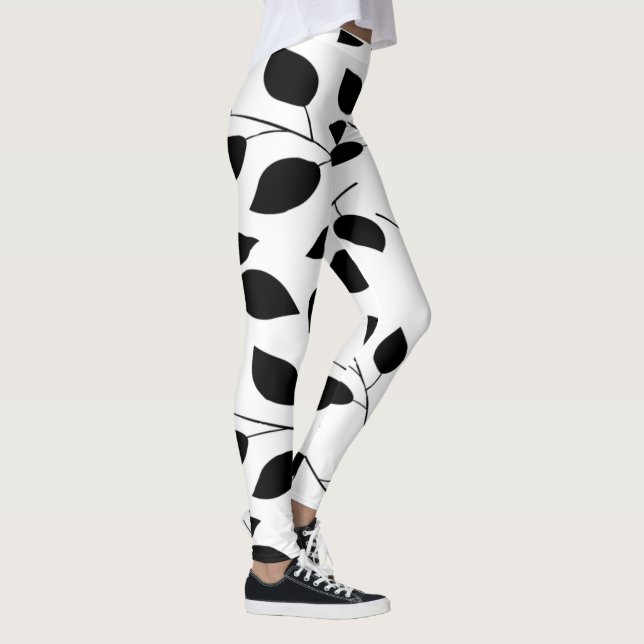 leaves silhouette leggings (Right)