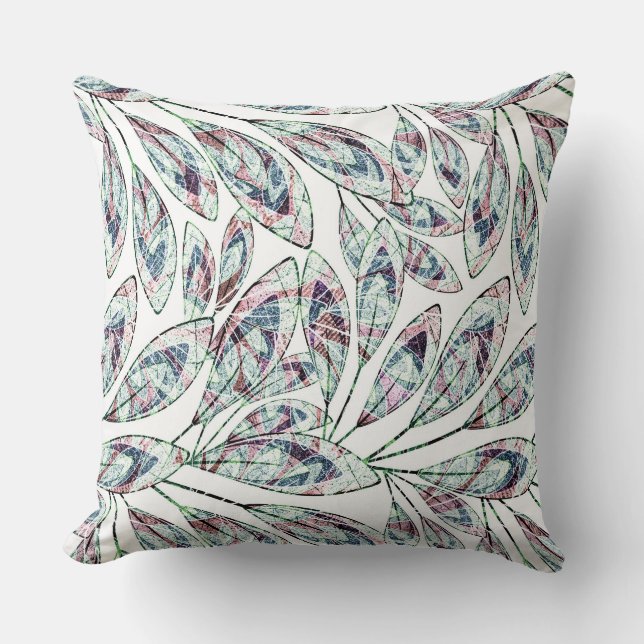 Leaves . throw pillow (Front)
