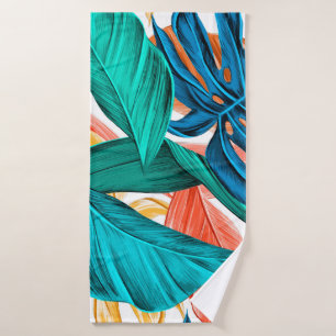 Leaves tropical summer exotic bath towel