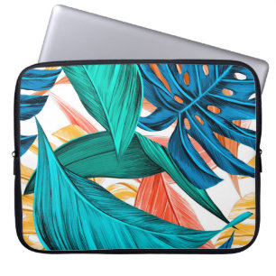Leaves tropical summer exotic laptop sleeve