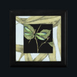 Leaves with Dragonfly Inset by Jennifer Goldberger Gift Box<br><div class="desc">This drawing of leaves by Jennifer Goldberger features an inset of a dragonfly on a black background. The nighttime feel of the inset contrasts nicely with the daytime feel of the print of leaves. Get yours today!</div>